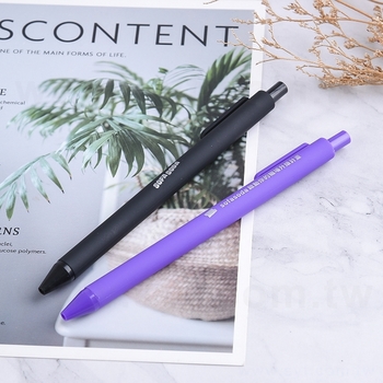 廣告筆-造型噴膠廣告筆管禮品-單色原子筆-採購訂製贈品筆_5