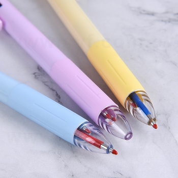 3色塑料筆桿多色筆-防滑筆管-可印LOGO_1