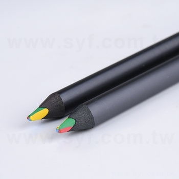 四色同芯彩色鉛筆-大三角黑木鉛筆-可印LOGO_1