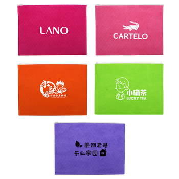 A4單層拉鍊袋-不織布材質W33xH24.5cm-單面單色印刷-可印LOGO_1