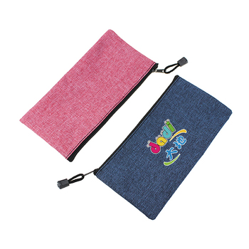 單層拉鍊袋H-牛津布材質W23xH12cm-單面單色印刷-可印LOGO_0