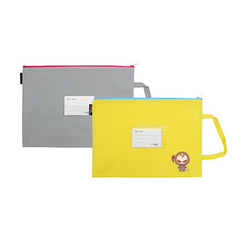 單層拉鍊袋-牛津布材質W32.5xH24cm-加手提帶-單面單色印刷-可印LOGO_1