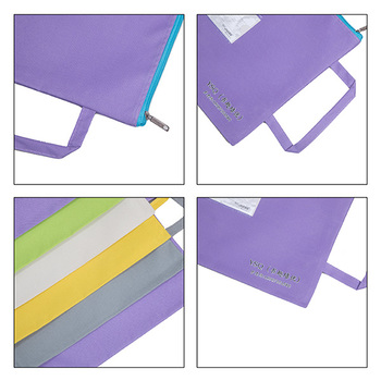 單層拉鍊袋-牛津布材質W32.5xH24cm-加手提帶-單面單色印刷-可印LOGO_3