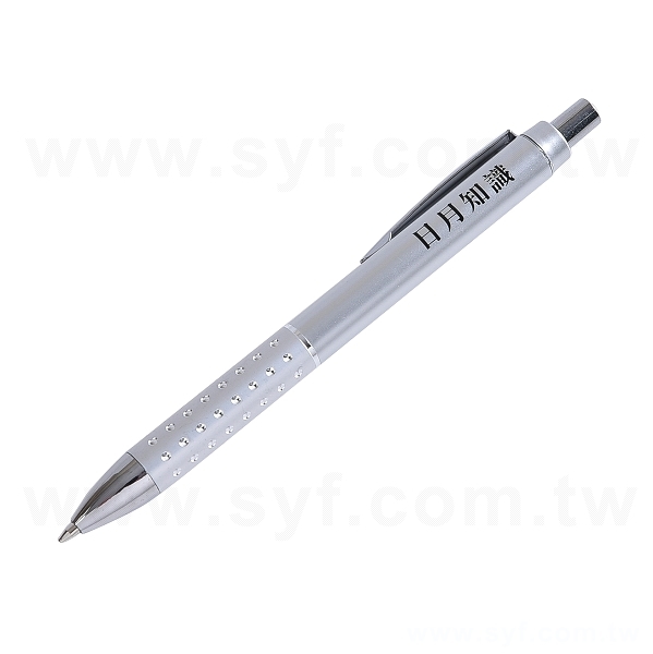 廣告筆-單色原子筆-四款鑽石筆桿可選-工廠客製化印刷贈品筆_4