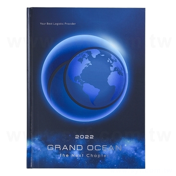 筆記本-尺寸16K精裝硬殼-封面150P銅板紙上膜局部上光-客製化記事本-推薦款_0