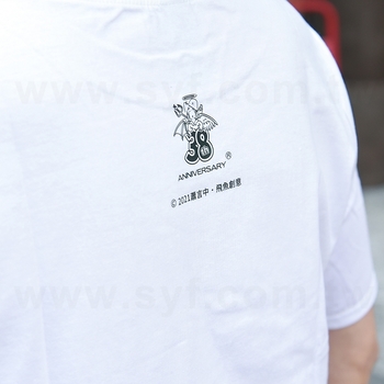 廣告T恤-本白純棉衣服/可選尺寸-雙面彩色印刷(同67AT-0003)_5