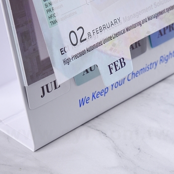 20開標籤款桌曆-21x16cm客製化桌曆製作-三角桌曆禮贈品印刷logo-宏齊科技_2