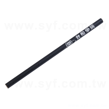 原木鉛筆-消光黑筆桿印刷-圓形塗頭單色廣告筆-企業機構-台灣造船公司 (同52EA-0012)_0