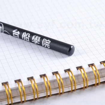 原木鉛筆-消光黑筆桿印刷-圓形塗頭單色廣告筆-企業機構-台灣造船公司 (同52EA-0012)_3