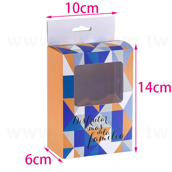 10x6x14cm(尺寸以下均一價)-插底式吊盒加玻璃紙-325P鑽卡紙盒-包裝盒印刷_0