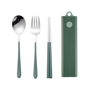 304不鏽鋼餐具3件組-筷.叉.匙-附滑蓋PP塑膠收納盒-掛勾設計_6