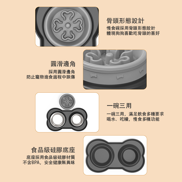 不鏽鋼狗慢食碗_3