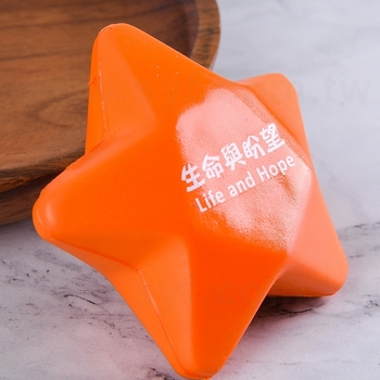 壓力球H-中彈PU減壓球/星星造型發洩球-可客製化印刷log_1