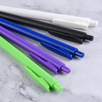 廣告筆-按壓式塑膠筆管廣告筆-單色原子筆-客製化贈品筆_1