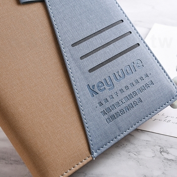 25K筆記本-拼接PU皮革工商日誌-可訂製內頁及客製化加印LOGO_8