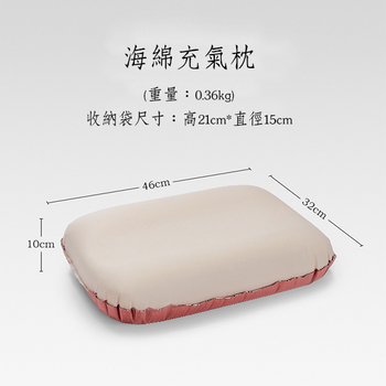3D奶酪充氣枕-戶外露營自動充氣靠枕-可印LOGO_8