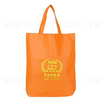 圓底不織布購物袋-厚度80G-尺寸W38XH42XD10cm-單色印刷_0