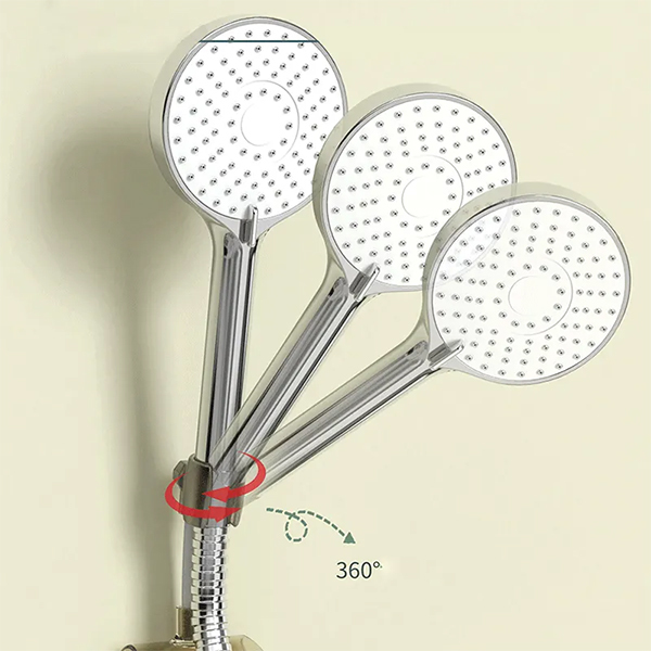 蓮蓬頭架-免打孔可調節自粘浴室通用360度淋浴頭支架_6