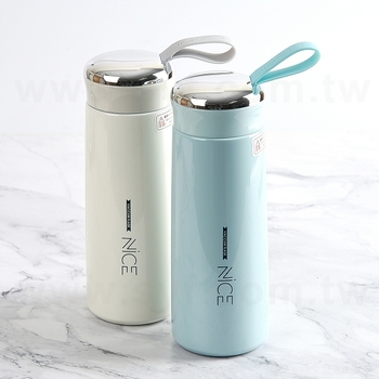 不鏽鋼保溫杯-400ml不鏽鋼保溫杯-附矽膠手提繩_1
