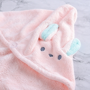 吸水頭巾-小兔包頭巾_1