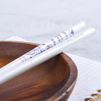 珍珠色鉛筆-圓形塗頭印刷筆桿禮品-廣告環保筆-客製化印刷贈品筆_3
