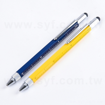 觸控筆-旋轉式測量尺-金屬筆管原子筆可印刷logo_12