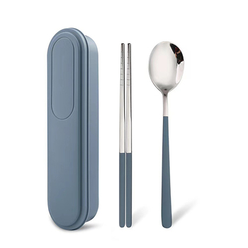 304不鏽鋼餐具2件組-筷.匙-附塑膠收納盒-靜音卡扣設計_6