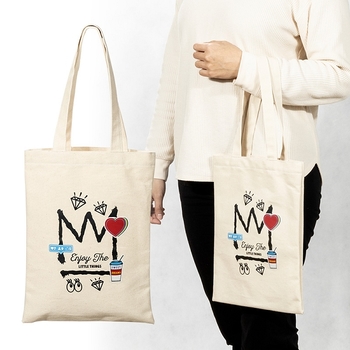 A4本白帆布袋-25x35cm短提帶-全彩燙印 _1