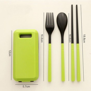 塑料餐具3件組-筷.叉.匙(可拆式餐具)-附塑膠收納盒_1