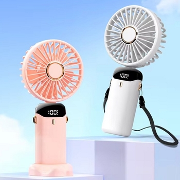 USB風扇- LED電量顯示附底座_0