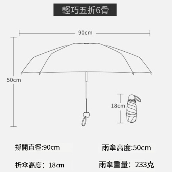 迷你折疊口袋傘_6