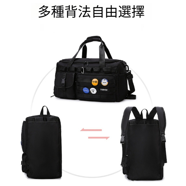 手提肩背兩用大容量運動旅行袋_2