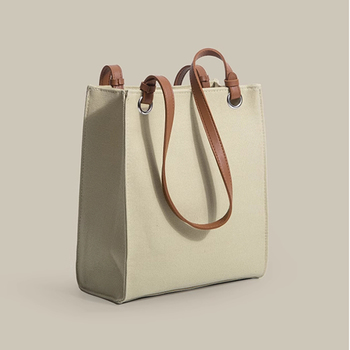 皮革提把加厚帆布袋-尺寸W33xH36xD10cm_1