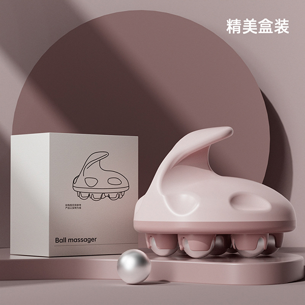 滾珠揉腹部按摩器_5