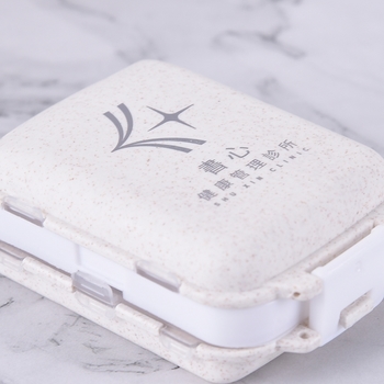 小麥秸稈三層藥盒-客製單色印刷_3