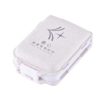 小麥秸稈三層藥盒-客製單色印刷_0