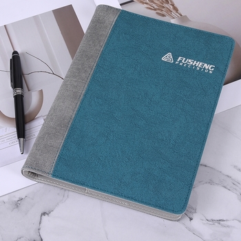 25K皮革紋拼接工商日誌-訂製內頁及客製化加印LOGO_5