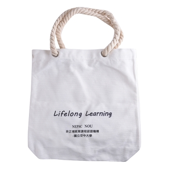 麻繩提把帆布包-14安白色滌棉帆布袋_1