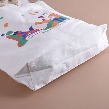 麻繩提把帆布包-14安白色滌棉帆布袋_2