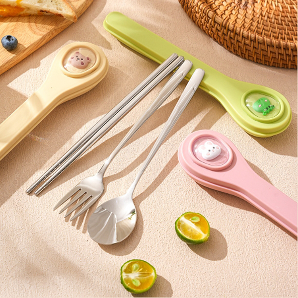 304不鏽鋼學生餐具2件組筷_2
