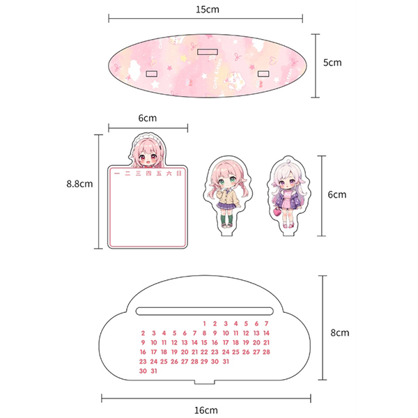 客製造型壓克力萬年曆_5