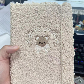 A5毛絨封面筆記本-封面客製刺繡_3