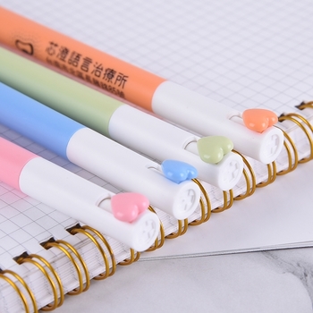 愛心造型中性筆-按壓廣告筆_3