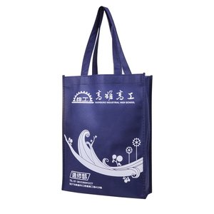 不織布環保購物袋-厚度80G-尺寸W26xH34xD9cm-單面單色印刷