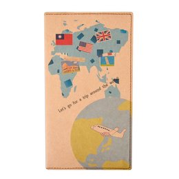 48K彩色封面印刷工商日誌-牛皮紙針車手冊-封面可客製化LOGO