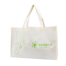 不織布環保購物袋-厚度80G-W42xH27xD15cm-雙面單色印刷(不共版)-推薦