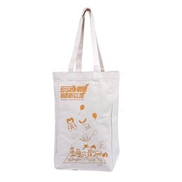 帆布袋-W23xH38xD12cm-厚度12oz單色單面帆布印刷-客製化帆布訂做