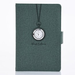 25K時鐘造型工商日誌-磁扣平裝筆記本-可客製內頁及LOGO