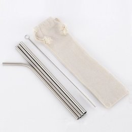 不鏽鋼吸管-5件組吸管組-布袋-304不鏽鋼原色