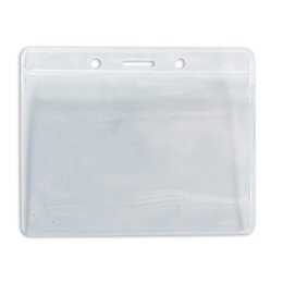 PVC識別證套-10x8cm(內卡 9.4x6.5cm)-透明塑膠無印刷